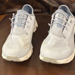 On Running Light Gray Athletic Shoes